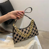 Vintage PU Leather Shoulder Underarm Bags for Women