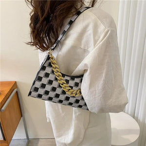 Vintage PU Leather Shoulder Underarm Bags for Women