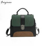 Vintage Top-Handle Bag Women Shoulder Bag Casual Hasp Handbag