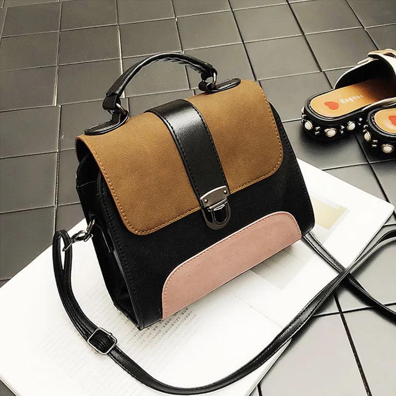 Vintage Top-Handle Bag Women Shoulder Bag Casual Hasp Handbag