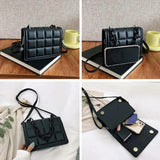 Women's Crossbody Bag PU Leather Clutch Shoulder Messenger Purse