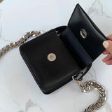 Mini Square Flap Bag PU Leather Women's Handbag Chain Shoulder Messenger Bags