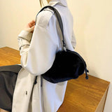 Winter Woolly Faux Fur Shoulder Bag Clutch Hand Purse