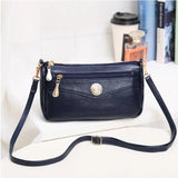 Women's PU Leather Small Messenger Bag Shoulder Crossbody Clutch