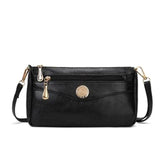 Women's PU Leather Small Messenger Bag Shoulder Crossbody Clutch