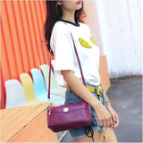 Women's PU Leather Small Messenger Bag Shoulder Crossbody Clutch