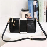 Women's PU Leather Small Messenger Bag Shoulder Crossbody Clutch
