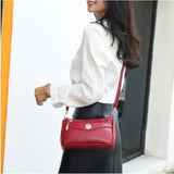 Women's PU Leather Small Messenger Bag Shoulder Crossbody Clutch