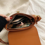 Retro Shoulder Bag Saddle Leather Woman Bags