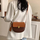 Retro Shoulder Bag Saddle Leather Woman Bags