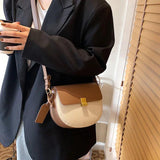 Retro Shoulder Bag Saddle Leather Woman Bags