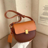 Retro Shoulder Bag Saddle Leather Woman Bags