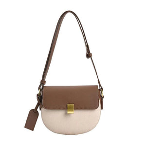 Retro Shoulder Bag Saddle Leather Woman Bags