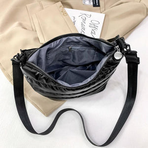 Women's Nylon Embroidery Thread Crossbody Bag