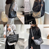 Women's Nylon Embroidery Thread Crossbody Bag