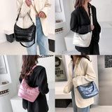 Women's Nylon Embroidery Thread Crossbody Bag