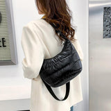 Women's Nylon Embroidery Thread Crossbody Bag