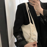 Pleated Tote Bag Women Large Capacity Shoulder Bags