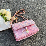 Tie-dye Shoulder Bag Crossbody Chain Flap Large Capacity Handbag