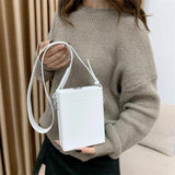 Mini Crossbody Bag Women Box Shape Shoulder Bag Casual Satchels Handbag