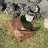 Vintage Crossbody Shoulder Bag All-match Large Capacity Tote Soft PU Leather Han