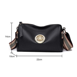 Retro Leather Messenger Bag for Women - Chic Shopping Handbag