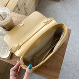 Vintage Women's Square Shoulder Bag Clutch Purse Solid Female Hasp Tote Handbags