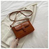 Wild Chain Messenger Bag PU Square Bag B495