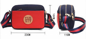 Vintage Nylon Messenger Bag Chains Shoulder Handbags