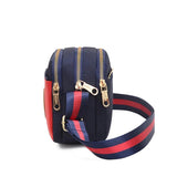 Vintage Nylon Messenger Bag Chains Shoulder Handbags