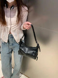 Small Shoulder Bags for Women Pu Leather Ladies Hobos Underarm Bag Casual