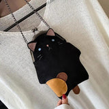 Summer Cat Shape Shoulder Bag PU Leather Women Messenger Crossbody Small Bag