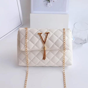 Women Rhombic Small Square Shoulder Crossbody Bag Mini Messenger Chain Handbag