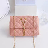 Women Rhombic Small Square Shoulder Crossbody Bag Mini Messenger Chain Handbag