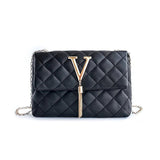 Women Rhombic Small Square Shoulder Crossbody Bag Mini Messenger Chain Handbag