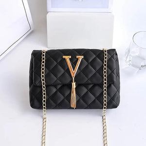 Women Rhombic Small Square Shoulder Crossbody Bag Mini Messenger Chain Handbag