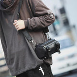 Unisex Hip Hop Cylindrical Crossbody Bag Nylon Female Messenger Bag