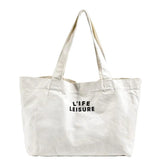 One-shoulder Portable Tote Bag Ladies Canvas Shopping Bag