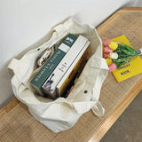 One-shoulder Portable Tote Bag Ladies Canvas Shopping Bag