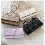 Women's Underarm Bags Style Shoulder Bags Handbags Solid and Ladies Bag