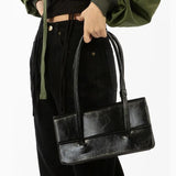 Women Small Tote Purse Handbags PU Leather Ladies Retro Green Shoulder Bag