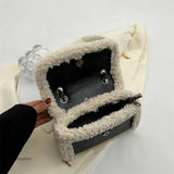 Retro Chain Shoulder Bags Fleece Suede Flap Vintage Street Satchel Lady Girl