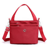 Women Canvas Embroidered Shoulder Bag Large Capacity Crossbody Bag