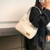 Women's Soft Corduroy Shoulder Messenger Bag