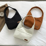 Women's Soft Corduroy Shoulder Messenger Bag