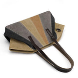 Large Capacity Shoulder Bag Soft Fashionable Canvas Handbags