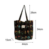 Vintage Flower Cloth Shoulder Bag for Women