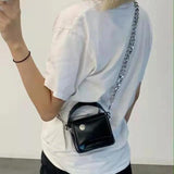 Mini Thick Chain Small Square Bag Female Chest Bag