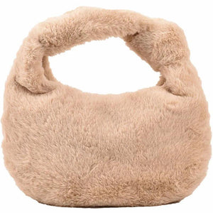 Winter Plush Tote Shoulder Bag - Ladies Purse