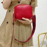 Shoulder Bag Tassel Female Handbags PU Leather Wide Strap Soft